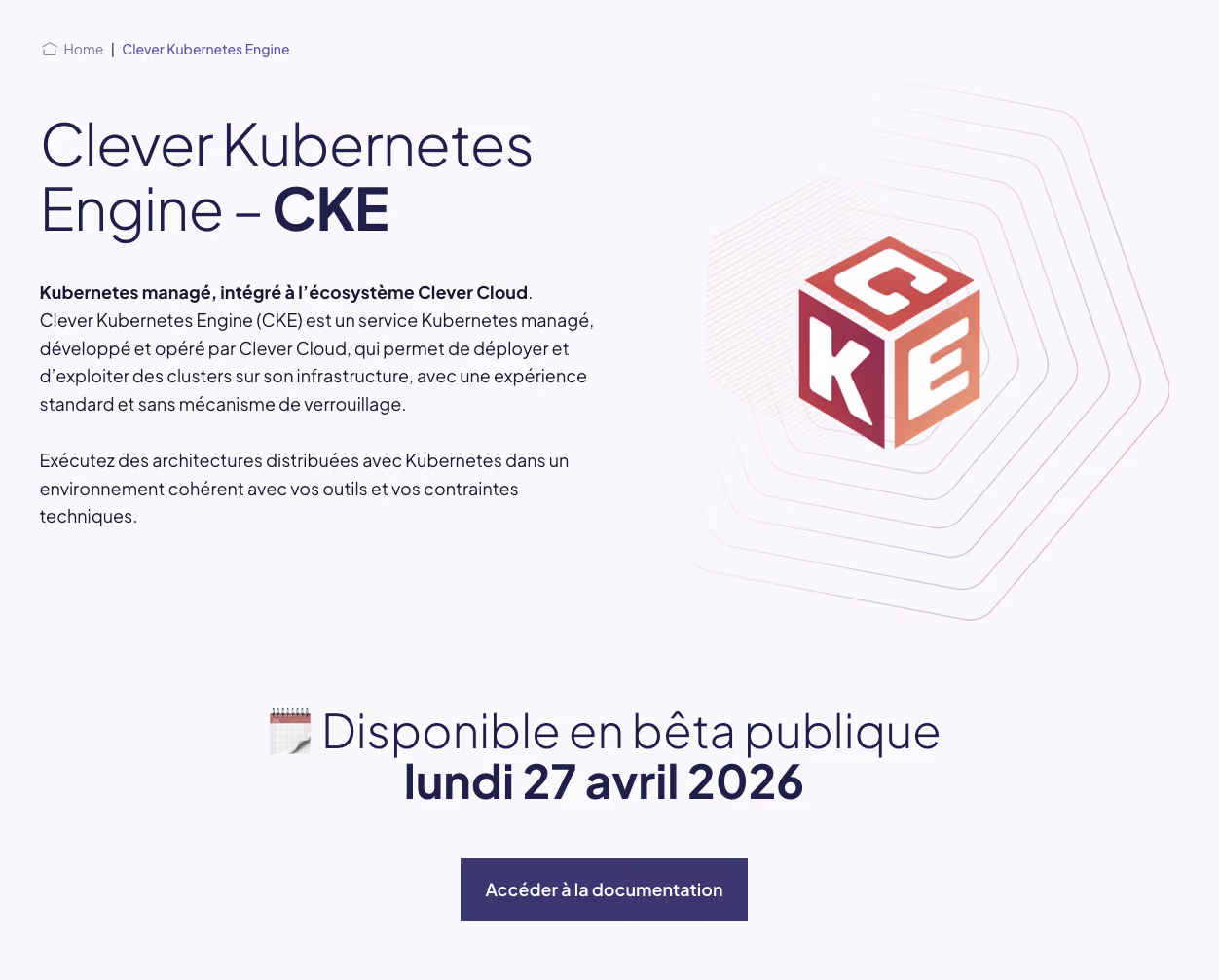 Screenshot de l&rsquo;annonce de la beta de CKE