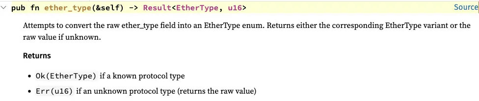Documentation EtherType