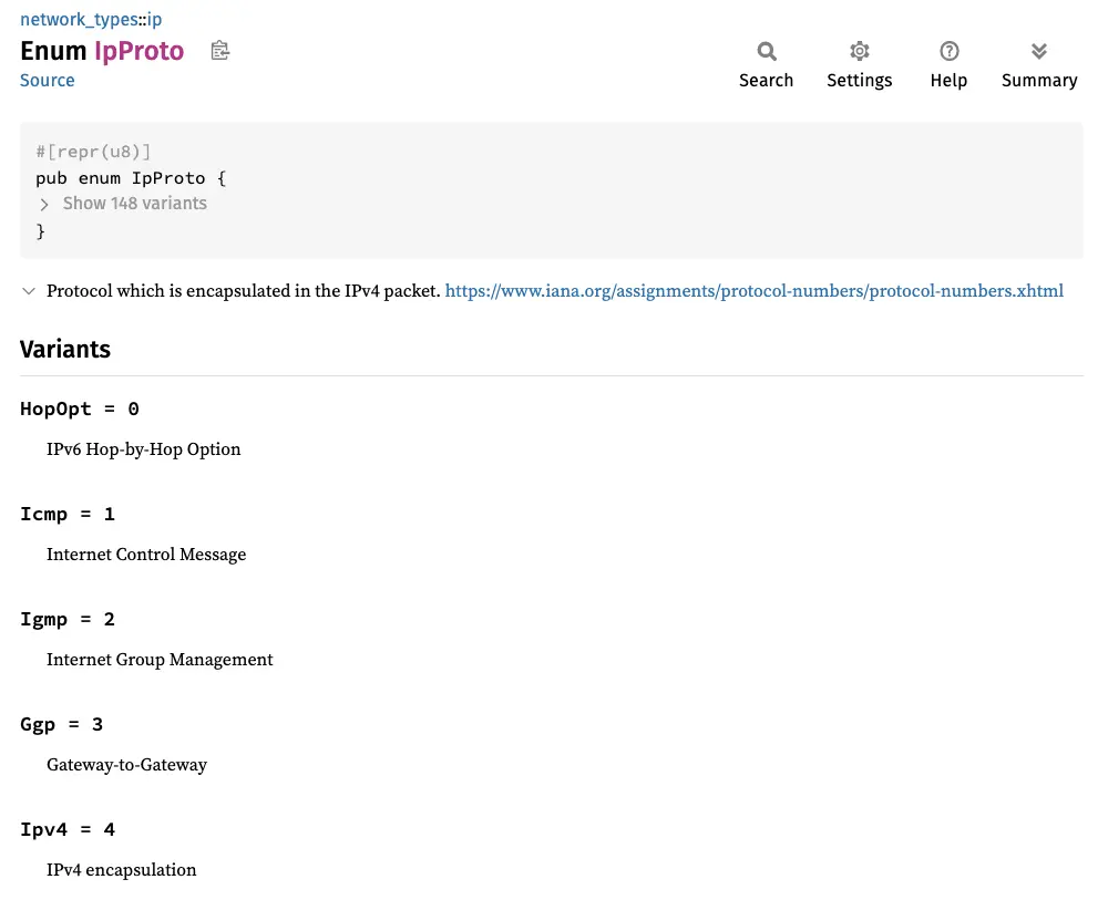 Documentation Ipv4Hdr