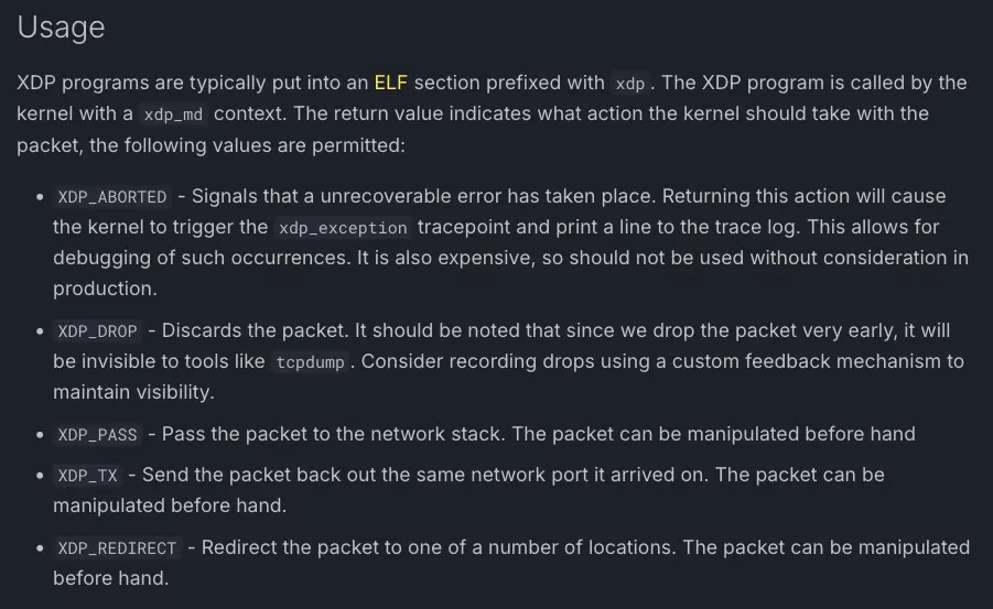 ebpf documentation
